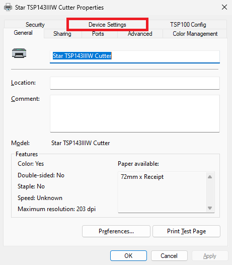 Una captura de pantalla de la configuración del dispositivo Descripción generada automáticamente