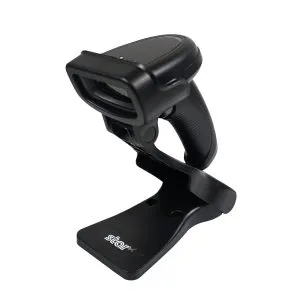 The BSH-20B wireless Bluetooth handheld barcode scanner by Star Micronics.